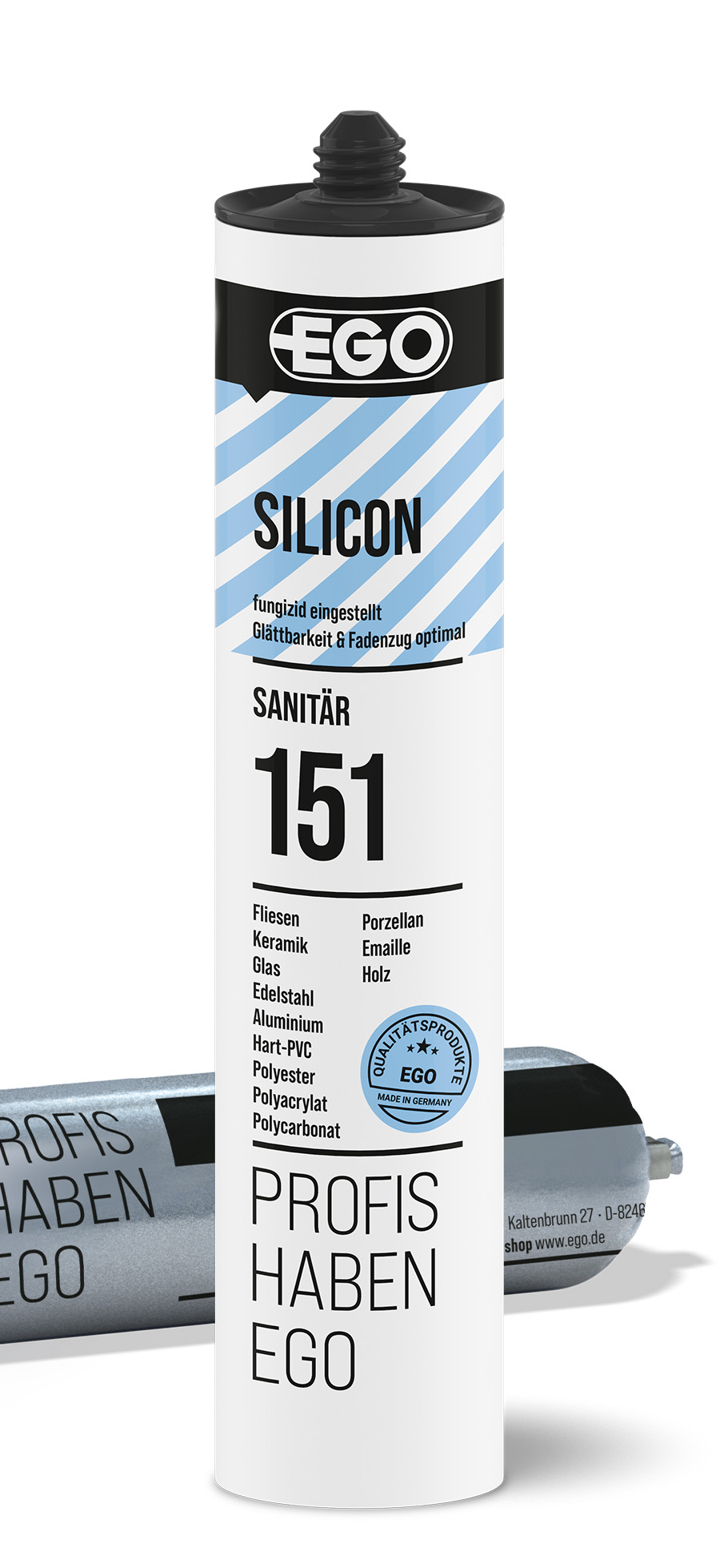 EGOSILICON 151 SANITÄR transparent milchig 310 ml Kartusche